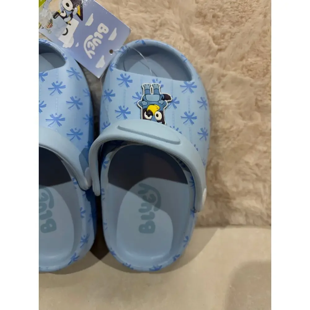 Bluey Toddler Clogs Sandals Size 9T Blue Bingo NWT Slip On Shoes